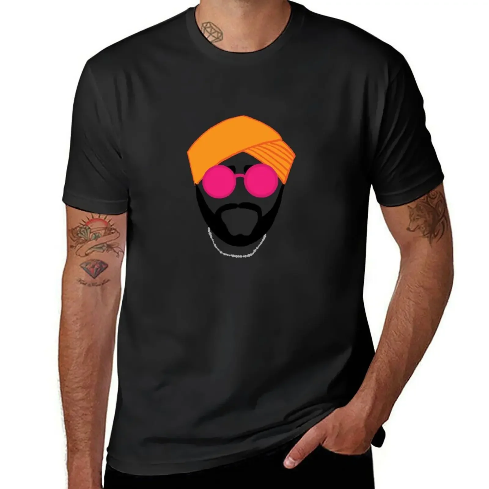 Летняя футболка Singh, блузка, тяжелые топы, футболки, простые черные футболки для мужчин