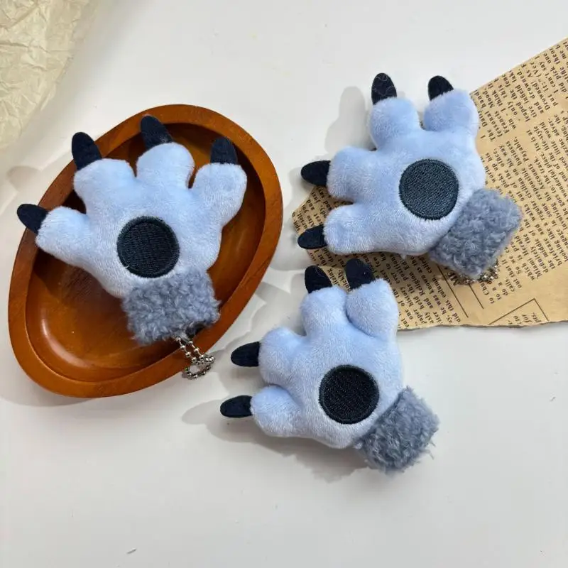 Фото Disney Stitch плюшевый брелок с пальмовой лапой, детский рюкзак, подвеска на молнии, женская и мужская сумка, аксессуары, украшение, игрушка в подарок №3