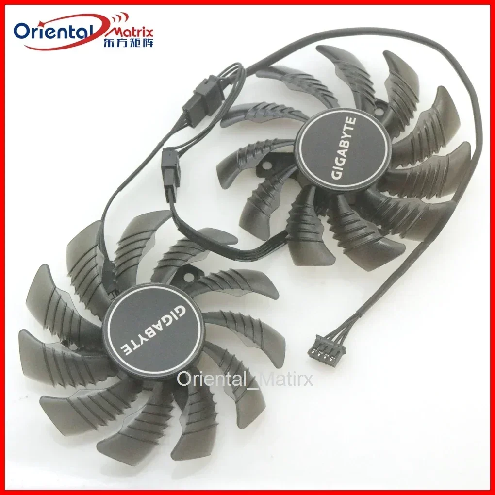 Новый T128010SU DC12V 0,35A 77 мм 4-контактный вентилятор VGA для Gigabyte RX6400 RX6500XT EAGLE Вентилятор охлаждения видеокарты