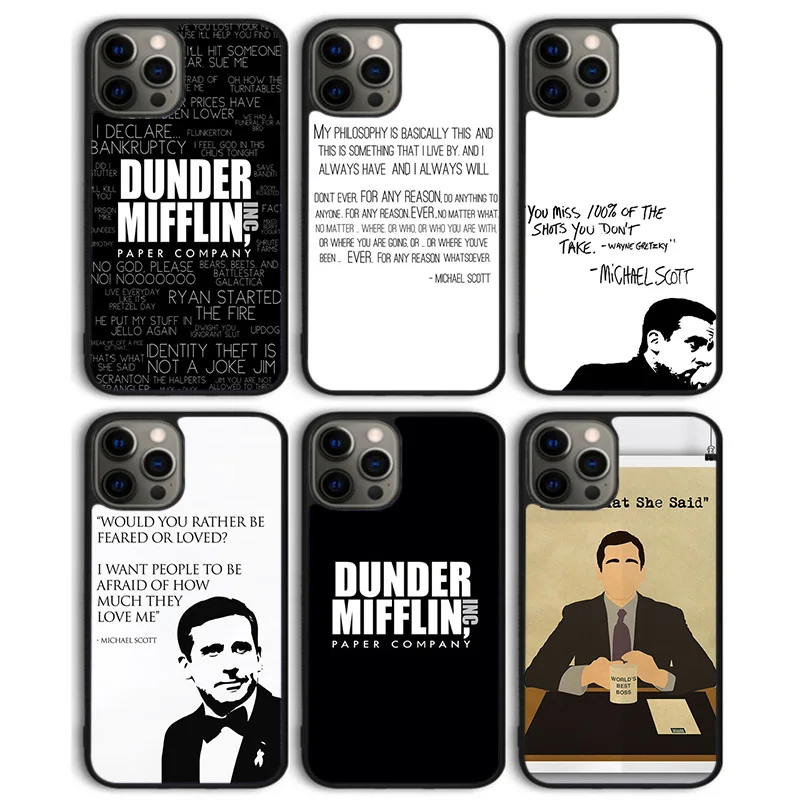 Чехол для телефона Michael Scott The Office Humor, задняя крышка для iPhone 16, 15, SE2020 14, 13, 11, 12 Pro Max mini XS XR PlusS Shell Coque