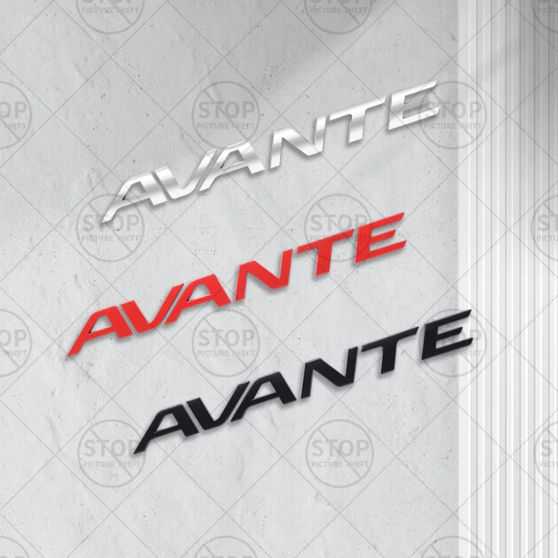 Автомобильная наклейка для AVANTE с надписью логотипа, 3D наклейка, решетка радиатора, украшение корпуса, значок, задний багажник, фотоаксессуары
