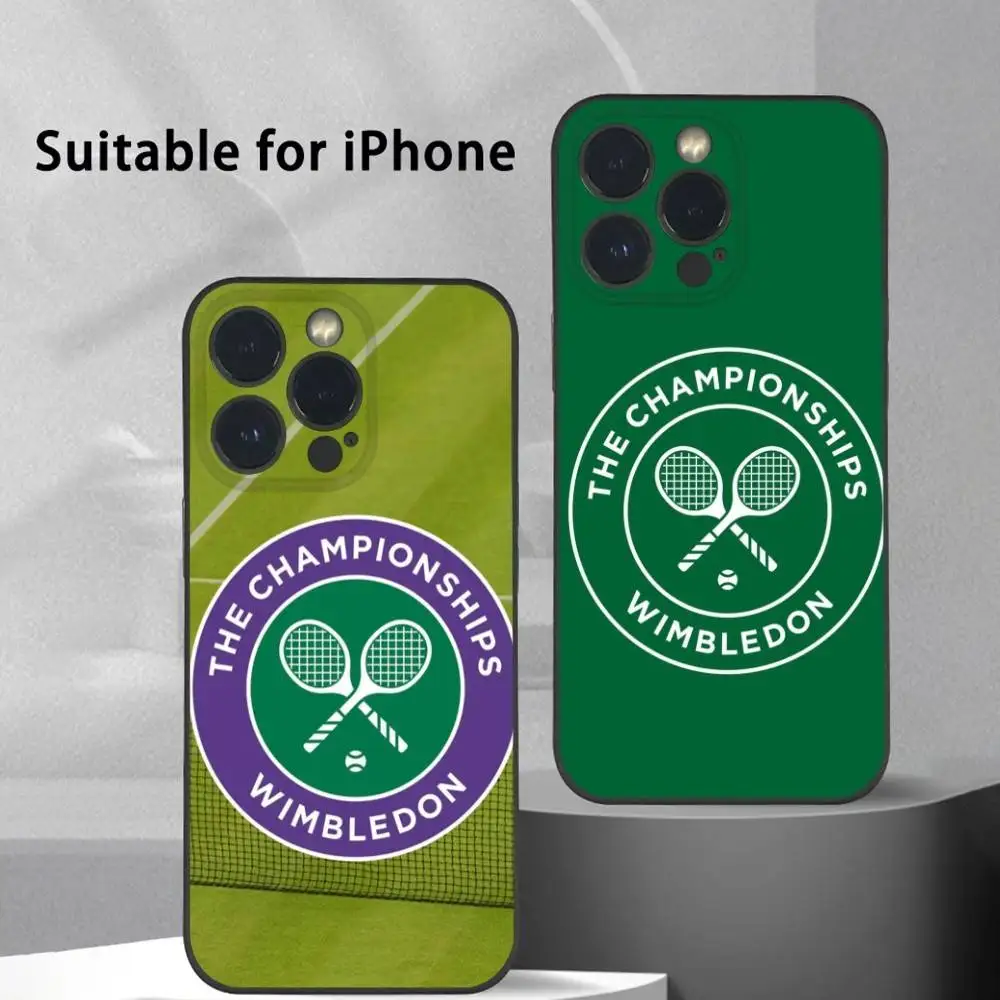 W-WimbledonS cool Phone Case For iPhone 16 15 14 13 Pro Max Plus Mini Frosted Soft Shell Funda Shockproof Cases