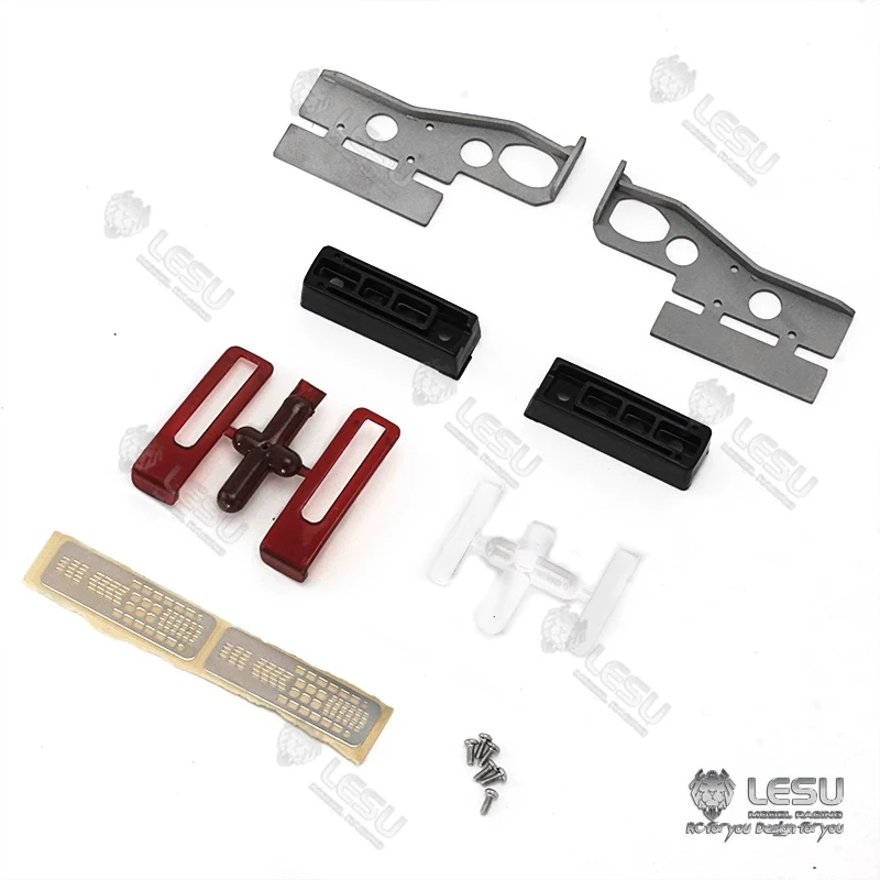 Фото LESU 1/14 Tamiya FH16 трактор FH16 деревянный транспорт бортовой грузовик модель игрушечного грузовика задний фонарь S-1269 №2