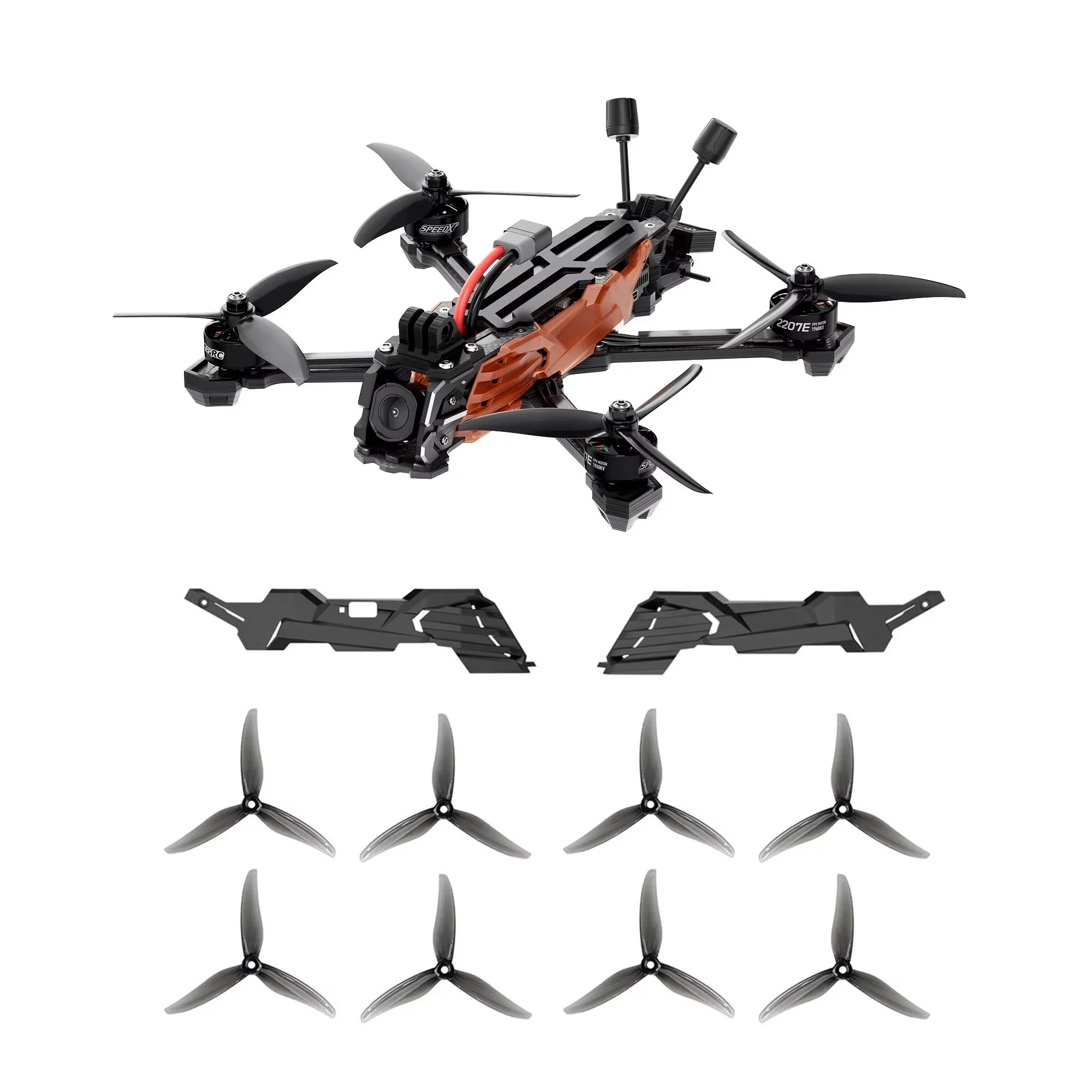 GEPRC Vapor-X5/D5 O4 Pro HD Freestyle FPV Дрон X/D-образный дизайн 5-дюймовый цифровой дрон-игрушка SPEEDX2 2207E 1960 KV Бесщеточный двигатель