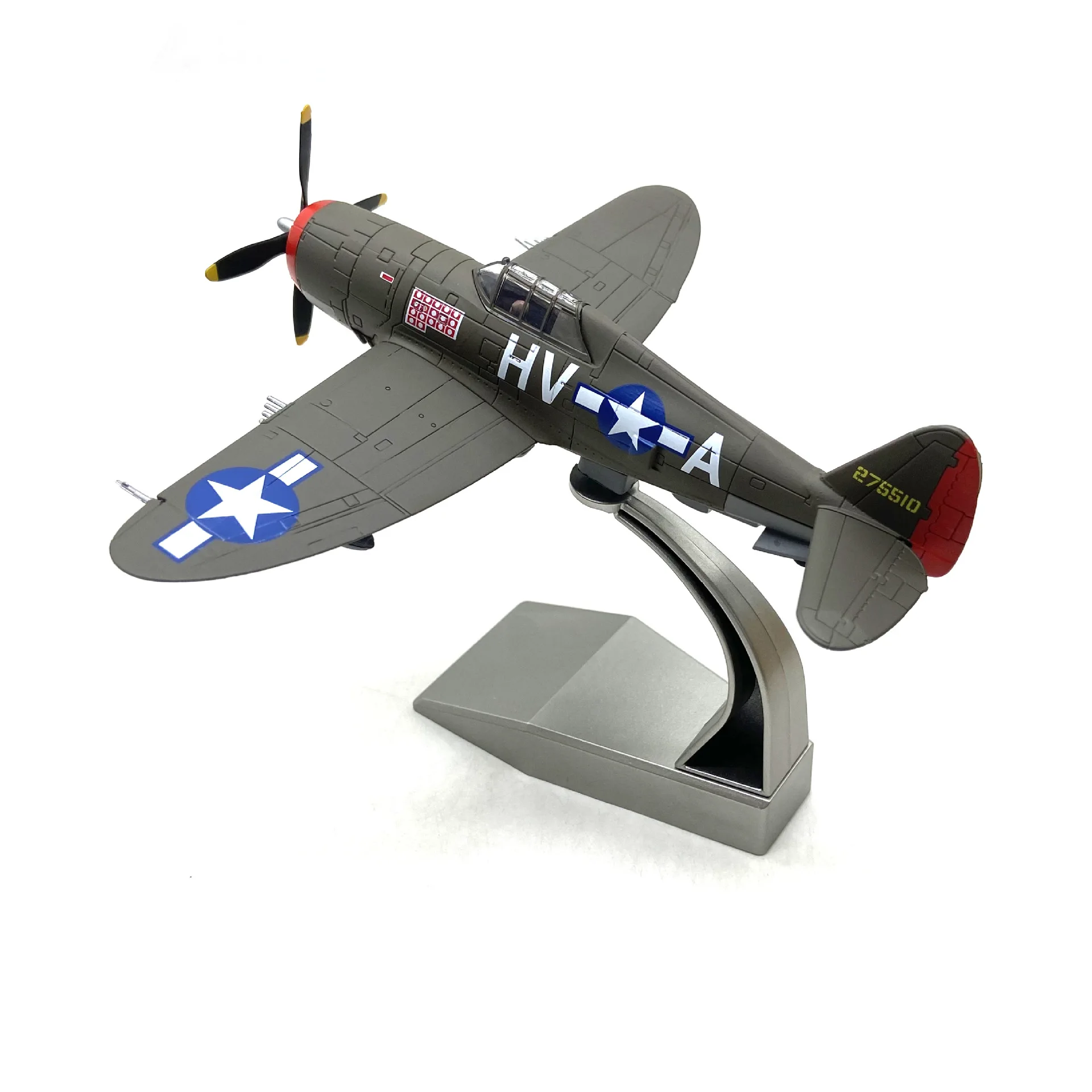Масштаб 1:72, американский истребитель P-47 P47 Thunderbolt, модель из сплава, военный истребитель, игрушечная модель самолета с базовой подставкой для чи