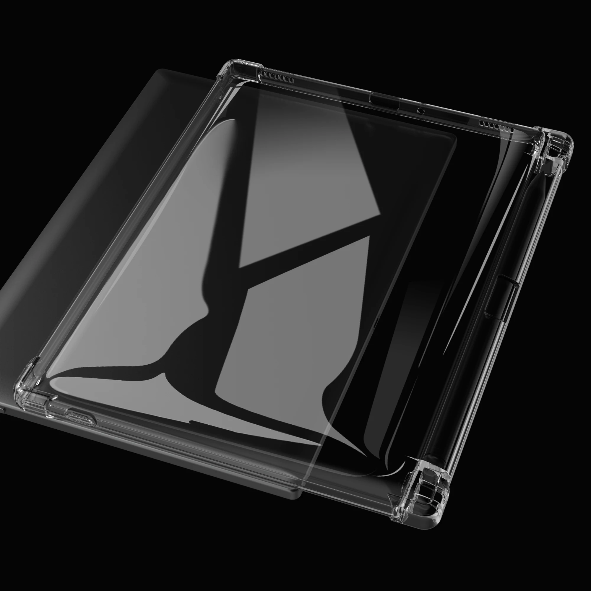 Прозрачная фотография для планшета Onyx Boox Tab Mini C-ультратонкая легкая Прозрачная силиконовая Гибкая мягкая задняя крышка с держателем для ручки (art.: 3920c74963fcc) - 3920c74963fcc