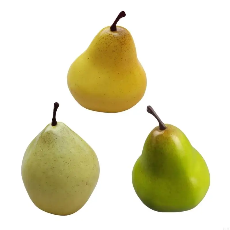 U2JC Realistic Fauxe Pear для домашнего оформления супермаркета и демонстрация искусственных фруктов