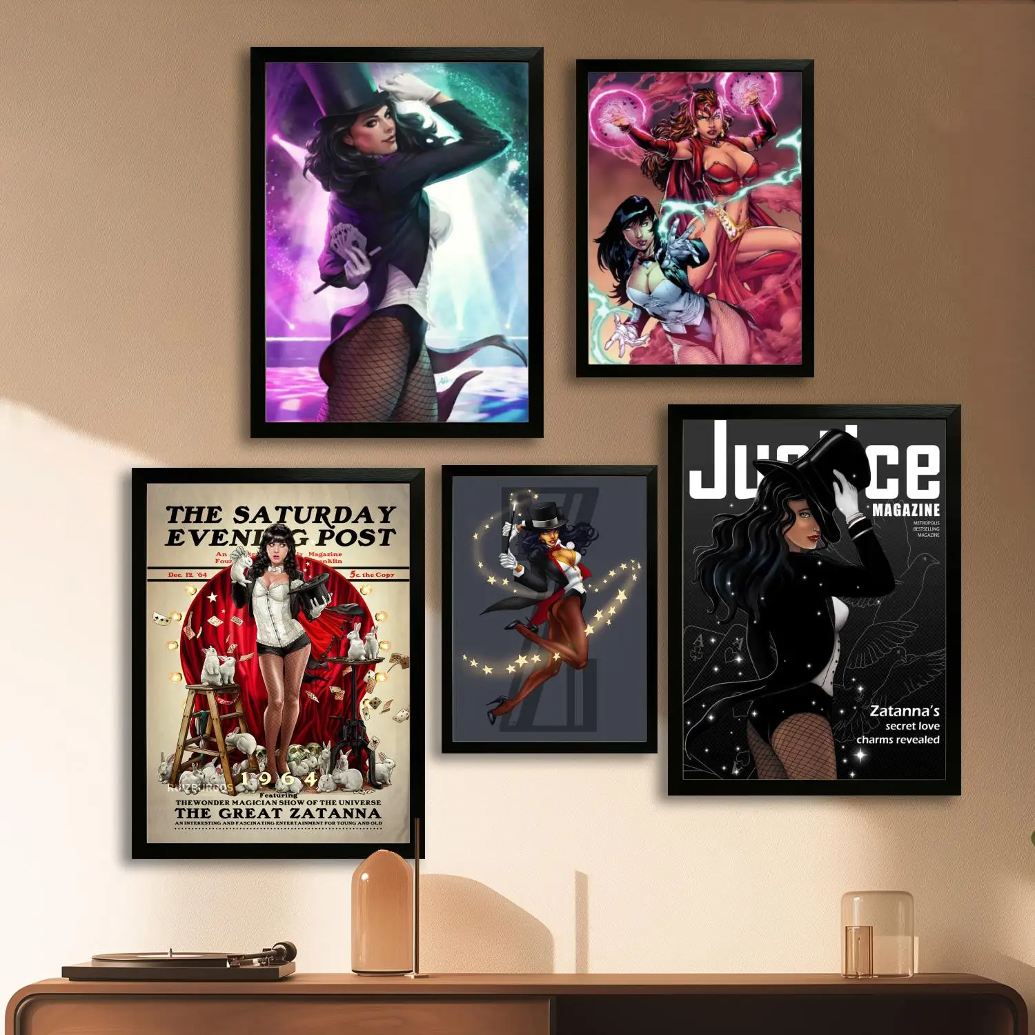 Плакат на холсте zatanna и настенное искусство, печать с изображением, современный декор для семейной спальни, декоративная живопись