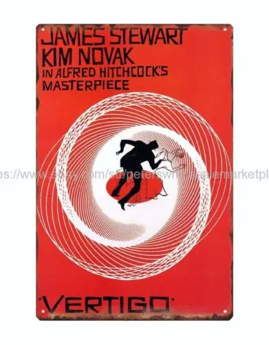 Настенный Ретро Декор Вертиго кино постер saul bass металлический жестяной знак