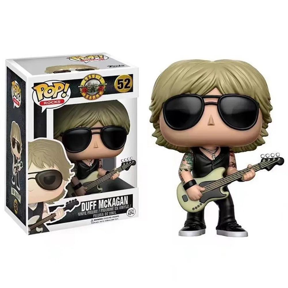 Фото FUNKO KISS игрушечные фигурки, коллекция подарков на день рождения, популярная певица Axl Rose Duff, кукла Маккаган, изысканное украшение для рабочего стола №2