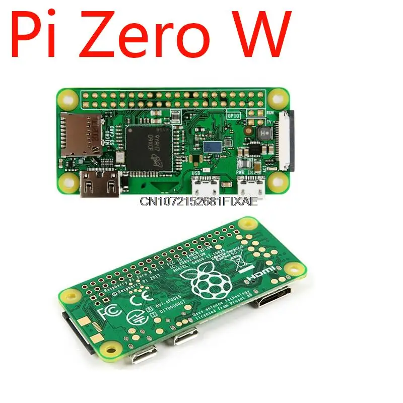 Фото Оригинальная плата, одноядерный процессор, 1 ГГц, 512 МБ ОЗУ, Bluetooth BLE и Wi-Fi Pi 0 WH, с разъемом для контакта или комплектом корпуса Raspberry Pi Zero W/WH/2W №2
