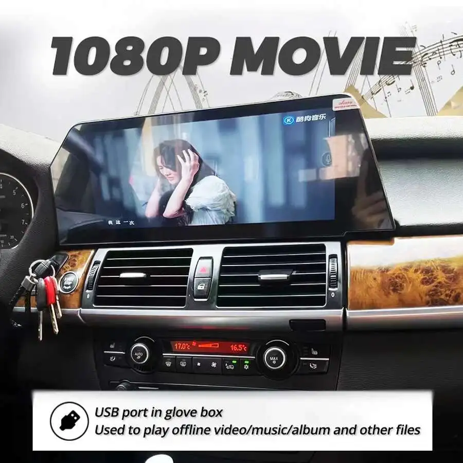 Фото Для BMW X3 X4 F25-F26 2013-2019 Автомобильный экран с лезвием 12,3 дюйма Android 13, мультимедийный стерео видеоплеер, головное устройство DSP, беспроводной CarPlay №5