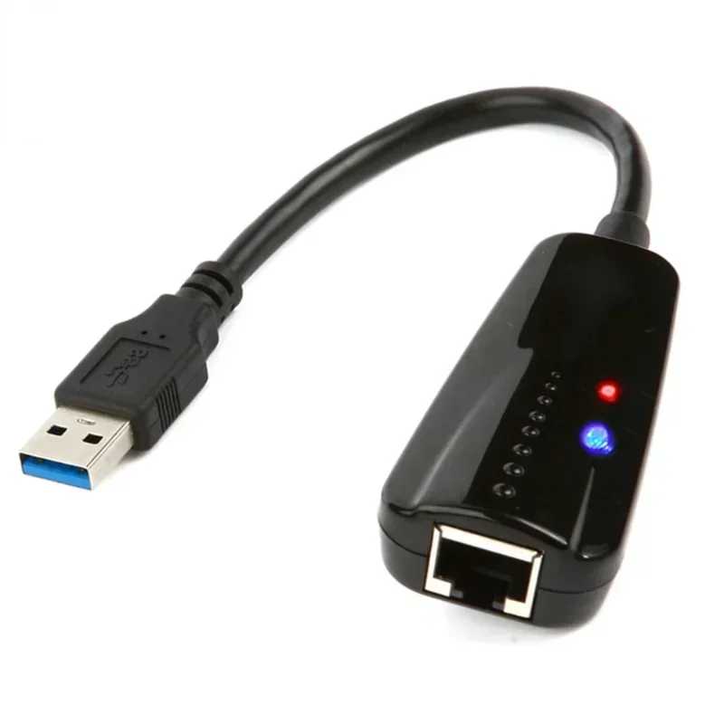 Фото Преобразователь проводного внешнего сетевого кабеля USB в RJ45, привод RTL8153 — бесплатная гигабитная сетевая карта USB3.0, DM — HE78 №2