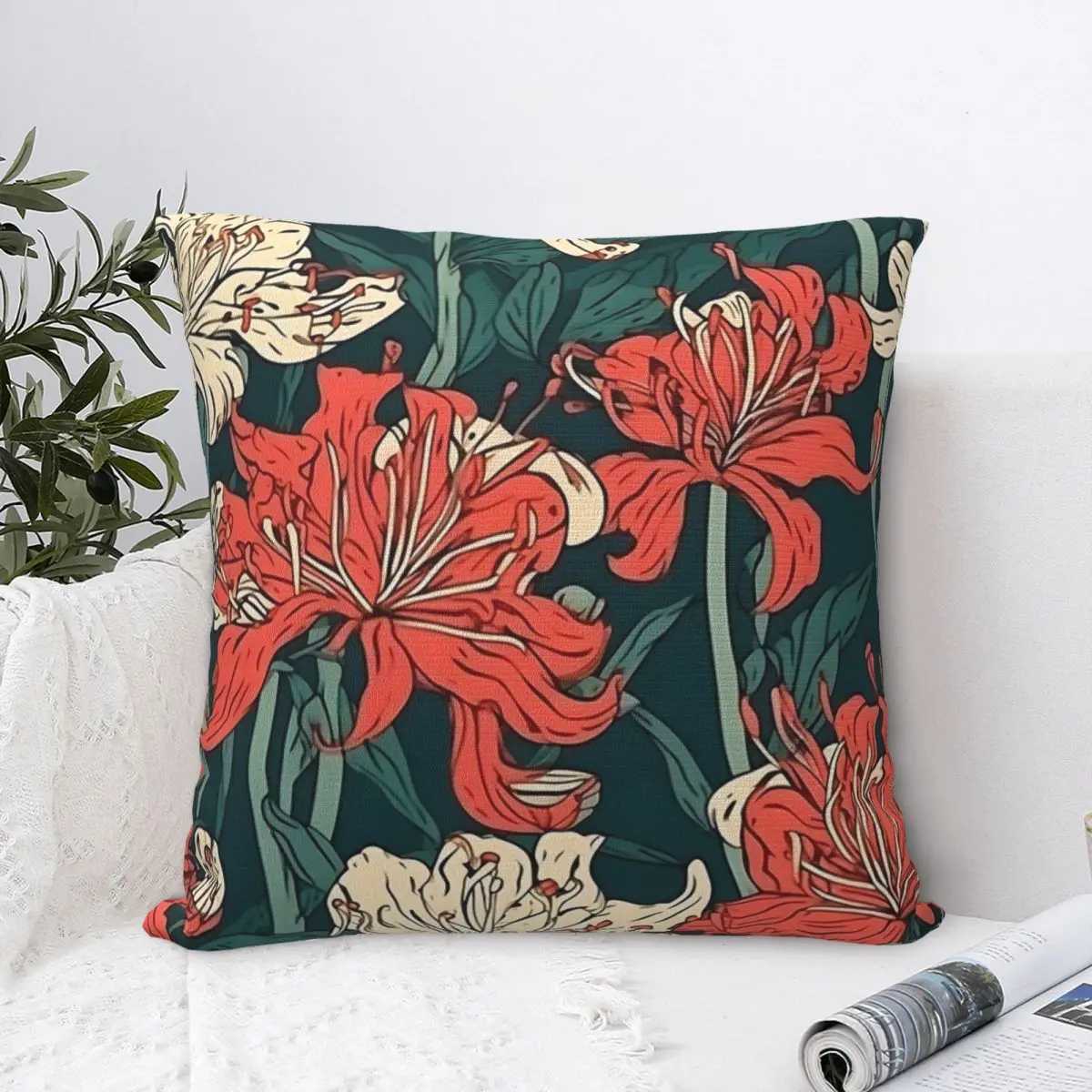 Lycoris Radiata, подушка, подушка, наволочка, подушка для тела, наволочка, украшение для дома