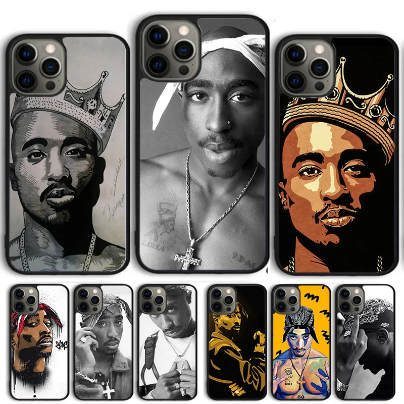 Чехол Tupac 2pac Shakur Coque Shell для iPhone 17 Air 15 16 14 13 12 Pro Max 11 Pro Max Plus