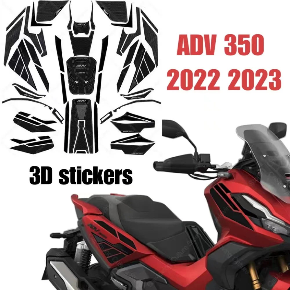 motocyklowe wodoodporne naklejki antypoślizgowe gumowa naklejka podkładka pod zbiornik paliwa super mocna przyczepność dla Adv 350 Adv350 2022 2023