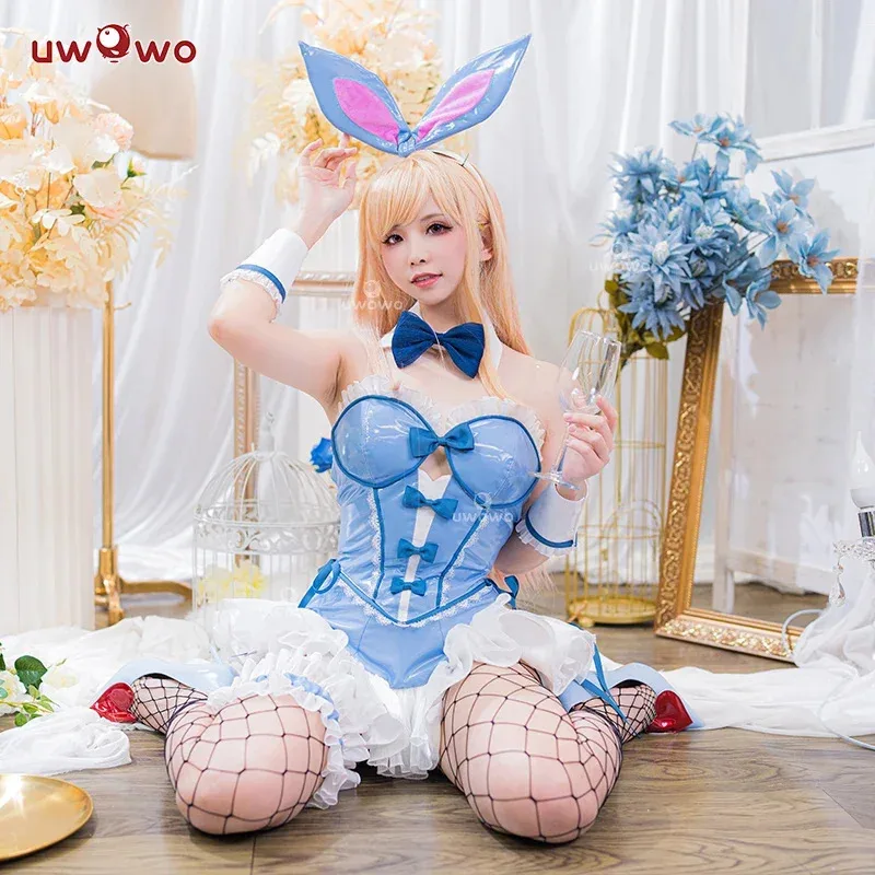 Фото В НАЛИЧИИ Marin Kitagawaa Marinn Kitawaa Bunny Girl Костюмы Хэллоуин Косплей Наряд Повязка на голову Бодиб;4.f'7;j,3' №4