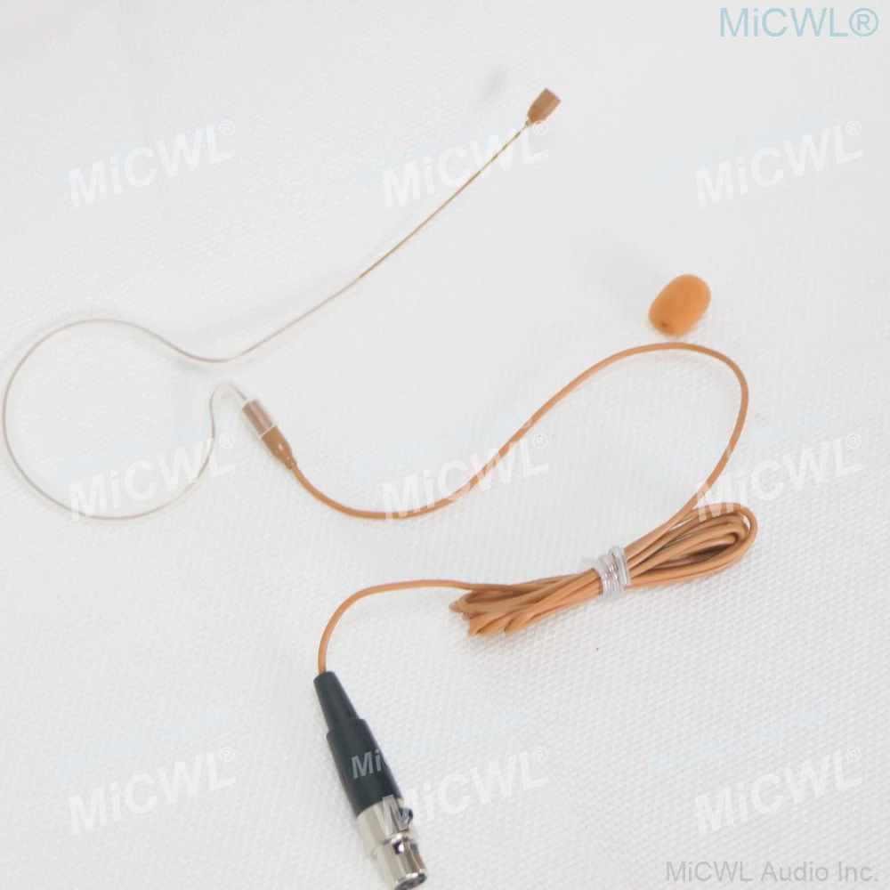 Фото MX153 Tan односторонняя гарнитура, подвесной микрофон для Shure SLXD ULXD AD4D AD4Q, поясная сумка, наушники, прочная коробка на молнии №3