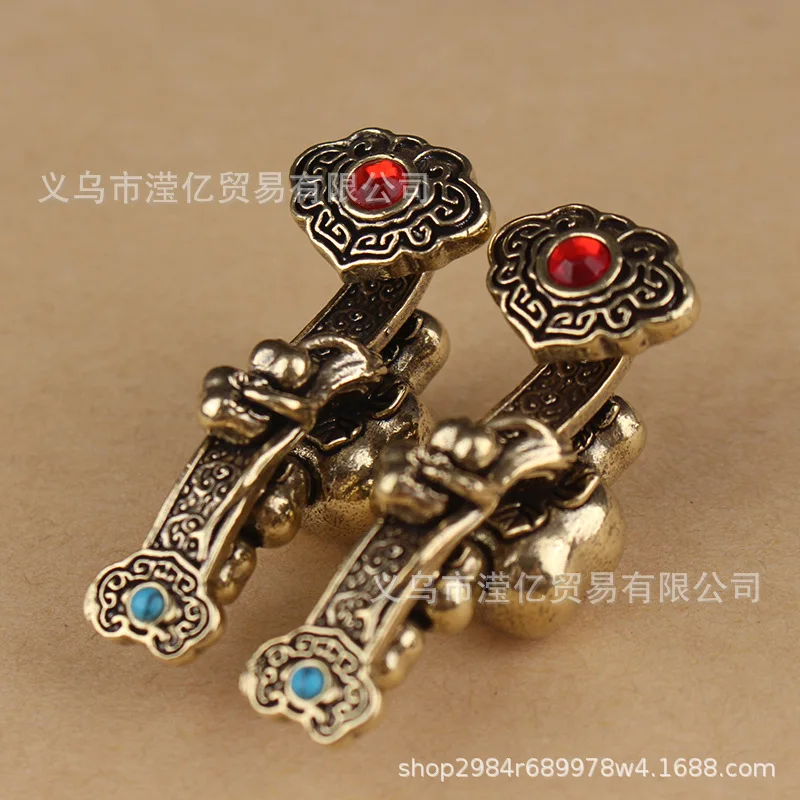 Латунная ручка Ruyi, орнамент для дома, гостиной, все идет хорошо, подарок на новоселье, новое украшение для дома