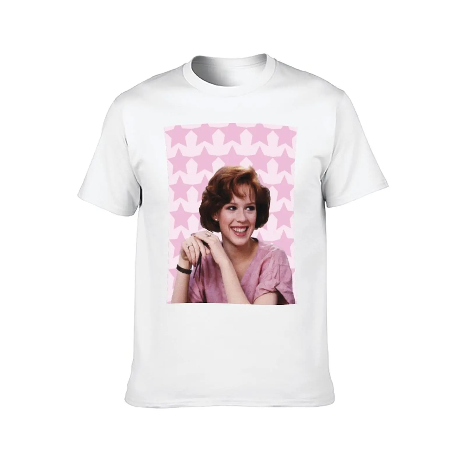 Фото Футболка Molly Ringwald, мужские хлопковые футболки с принтами, мужские облегающие футболки №2