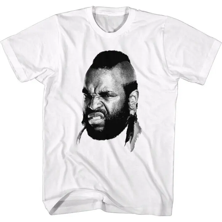 Мужская Футболка Mr. T, новая белая хлопковая Футболка SM - 5XL с изображением лица