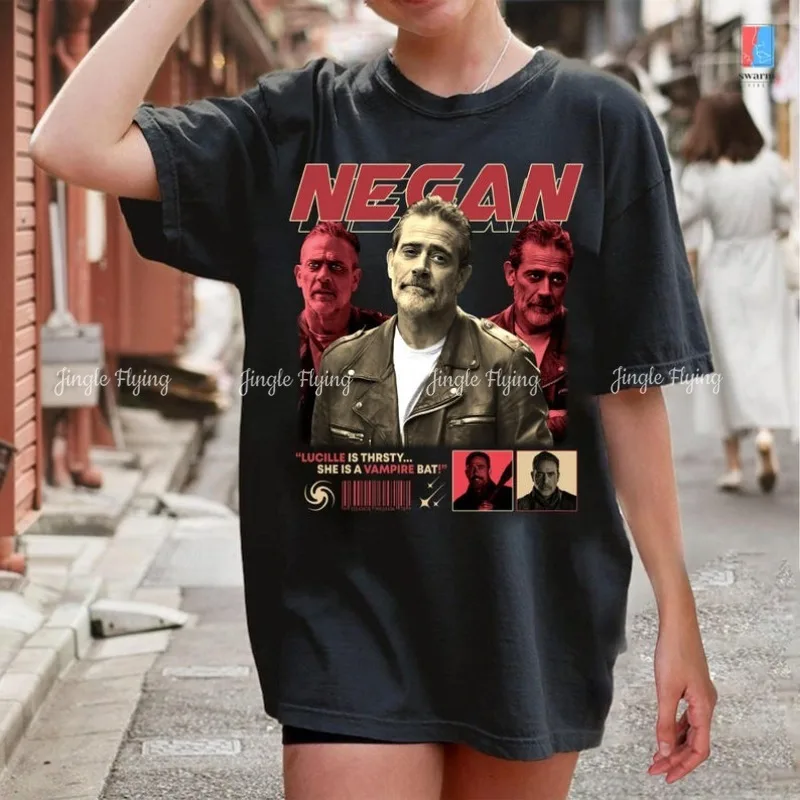Винтажная рубашка Jeffrey Dean Morgan Twd Daryl Dixon Grimes Walking Dead Negan, толстовка, футболка