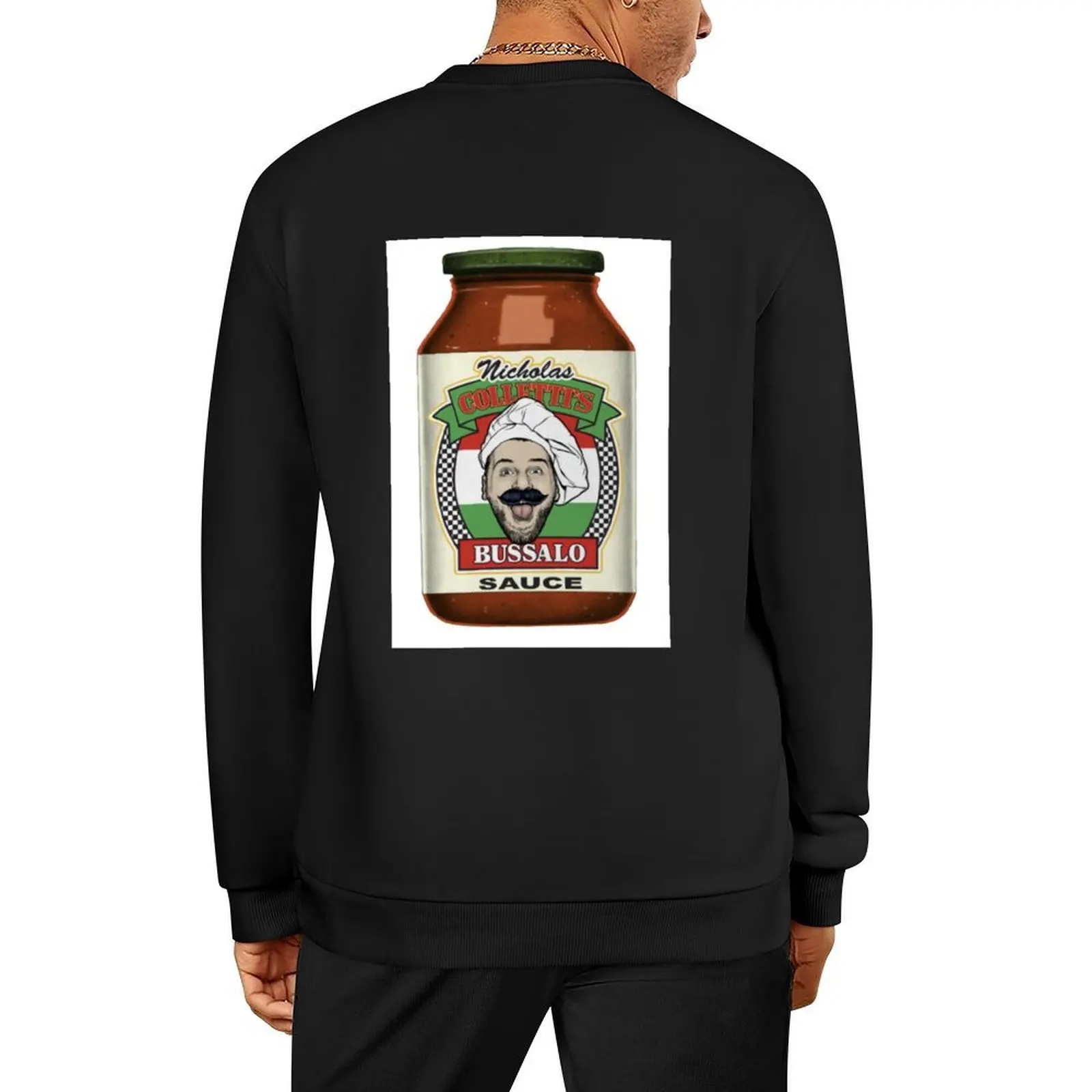 Nick Colletti Bussalo Sauce пуловер корейская осенняя одежда мужская одежда спортивные костюмы футболки с рисунком мужской пуловер