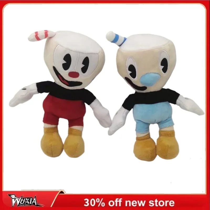 24 см новая приключенческая игра Cuphead плюшевая милая кавайная плюшевая кукла модель украшения коллекция настольный дисплей подарочная игрушка