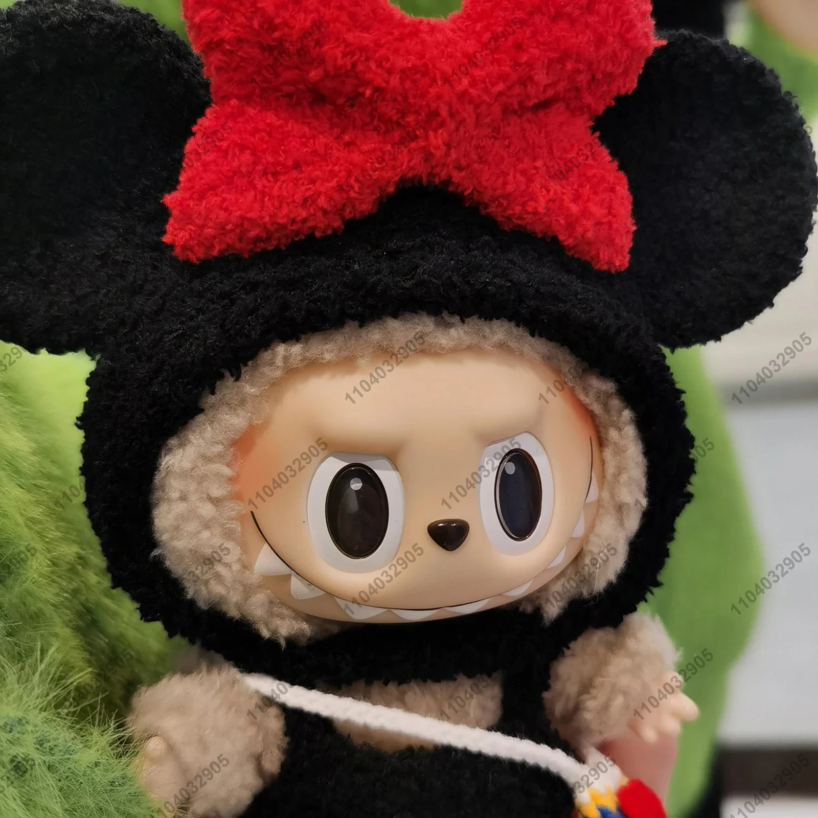 Фото Labubu The Monsters Костюм Микки Мауса Кукольная Одежда Высокое Качество 1:1 Реплика Винилового Лица Кукла Фигурка Сумка Очаровательная Подвеска №4