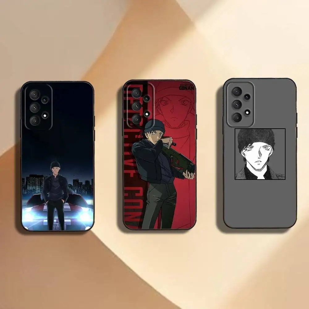 Чехол для телефона Shuichi A-Akai для Samsung Galaxy A13, A21s, A22, A31, A32, A52, A53, A71, A80, мягкий черный корпус