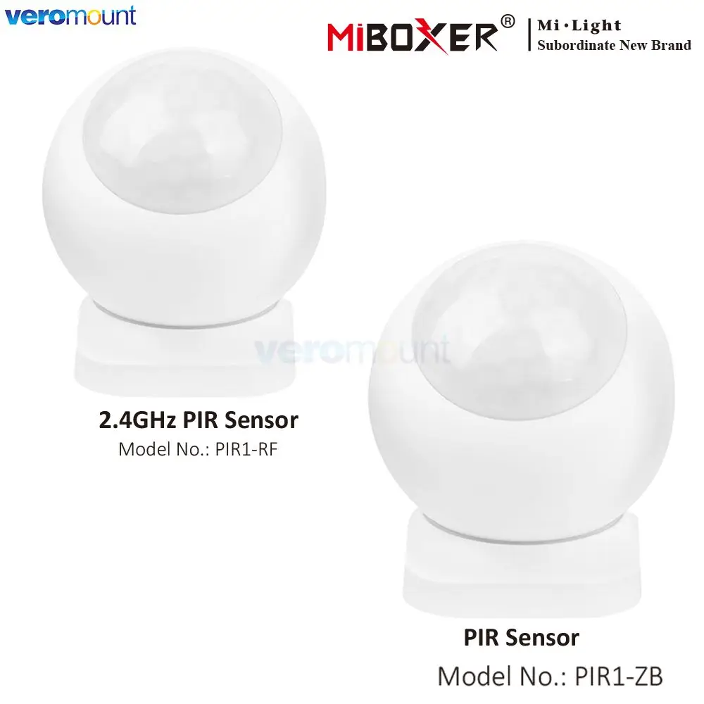 Инфракрасный датчик тела MiBoxer PIR1-RF/ZB PIR (2,4 ГГц)/(Zigbee 3.0) для интеллектуального связанного обнаружения движения для лампочки