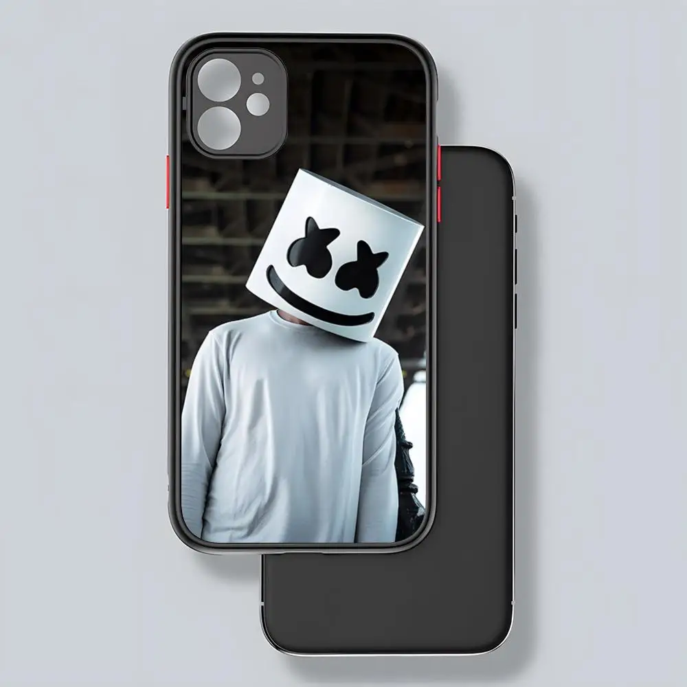 Marshmallow Dj Phone Case Matte Transparent For 16 15 IPhone 12 11 13 Pro Max X XR 8 Plus Back Cover (art.: 3920ca3f037c8) - 3920ca3f037c8