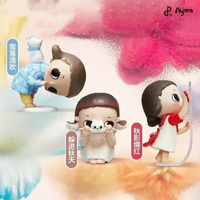 POP MART Nyota I AM THE SEASONS Series Blind Box Mystery Box Caixa Sorpresa Girls Аниме Фигурки Милая модель Подарок на день рождения