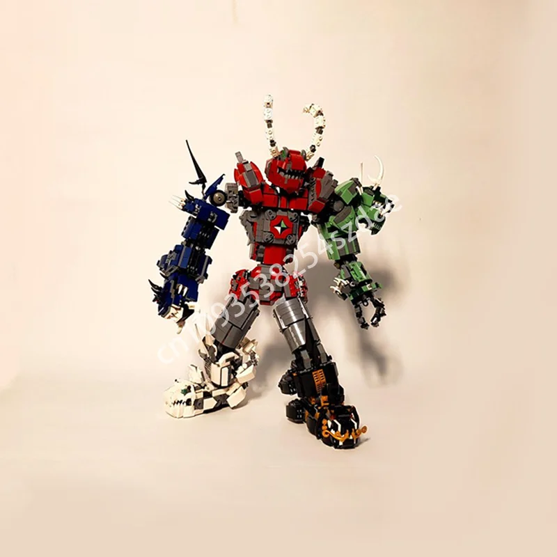 НОВЫЙ 3413 шт. Moc Dragon Combiner Mech Robot, креативные детские строительные кирпичные игрушки, подарок на день рождения, блоки