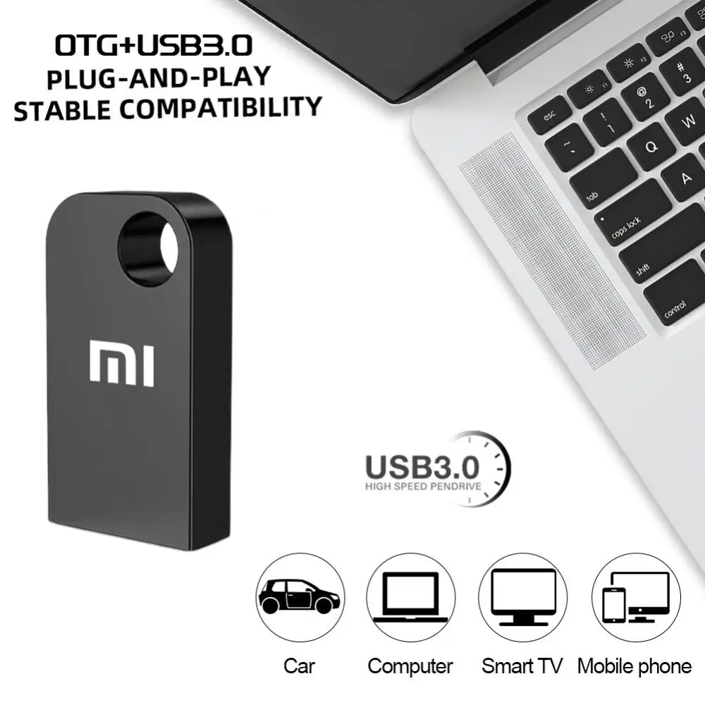 Фото Usb-флеш-накопитель Xiaomi в металлическом корпусе, водонепроницаемый, 1 ТБ, 512 ГБ, 256 ГБ, 128 ГБ, 64 ГБ, 32 ГБ №5