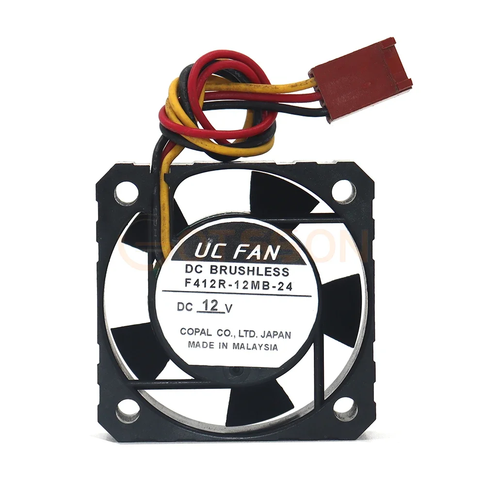 Оригинальный UC FAN 4012 4 см F412R-12MB-24 DC12V питание процессора 3-проводной охлаждающий вентилятор