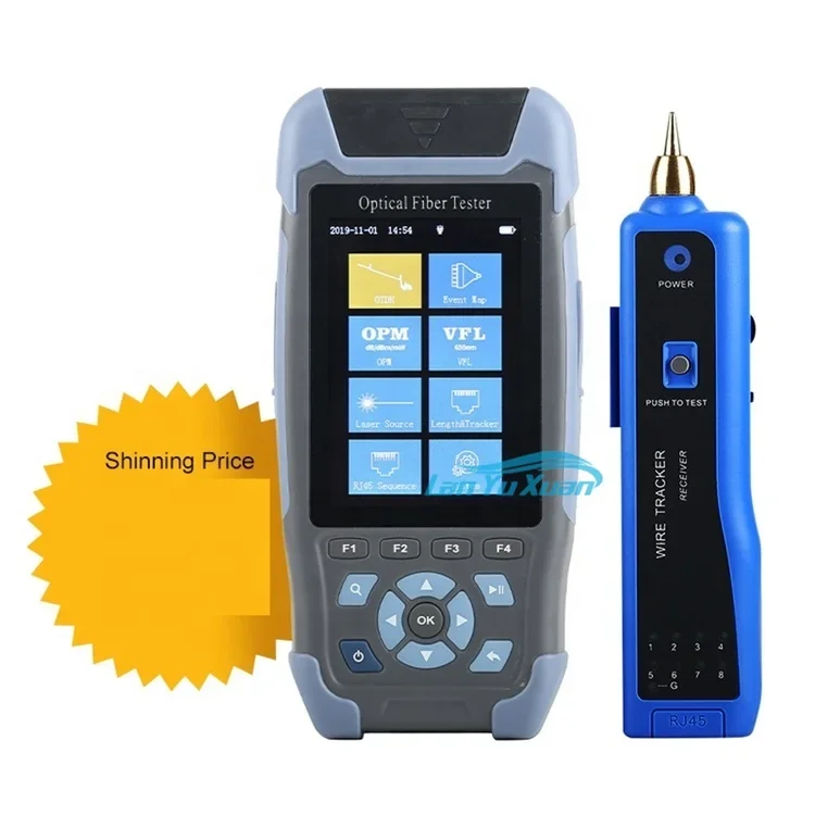 Заводская цена Mini Pro OTDR 9 в 1 оптоволоконный SM и MM 850 1300 1490 1310 1550 1625 1650 нм 60-240 км 20-45 дБ PON