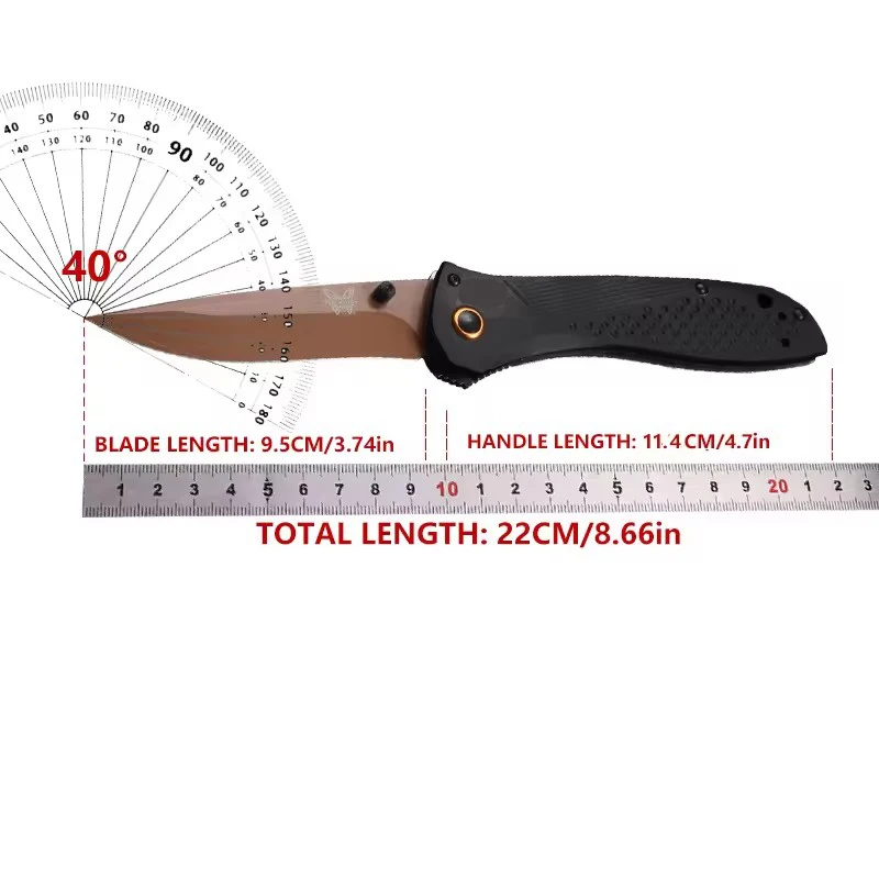 bm710FE-2401 имеет легкую алюминиевую ручку с фрезерованными опорой FDE PVD, обычно используется для наружной резки. (art.: 3920cd0816cdc) - 3920cd0816cdc