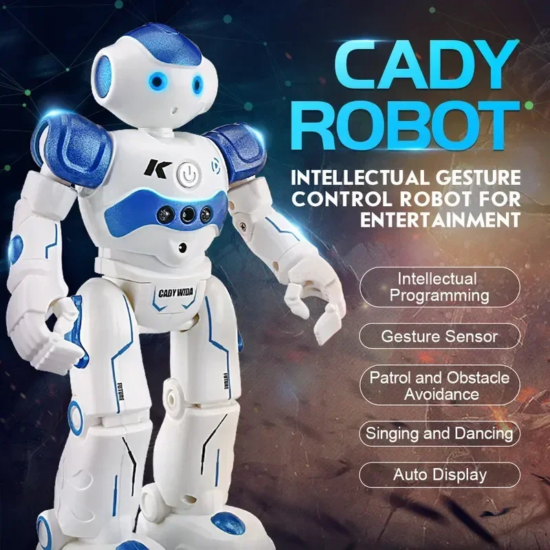 Игрушечный робот Jjrc Rc, ИК-жест, дистанционное управление, R2 Cady Wida, интеллектуальный вектор, умный роботический танцующий робот, детский подарок