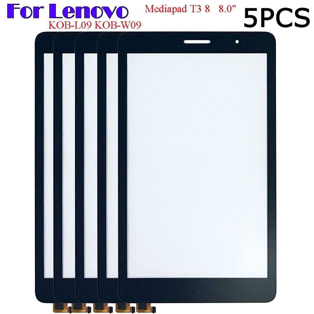 5 шт. для Huawei Mediapad T3-8 T3 8 KOB-L09 T3 8,0 сенсорный экран + OCA ЖК передняя стеклянная панель Замена