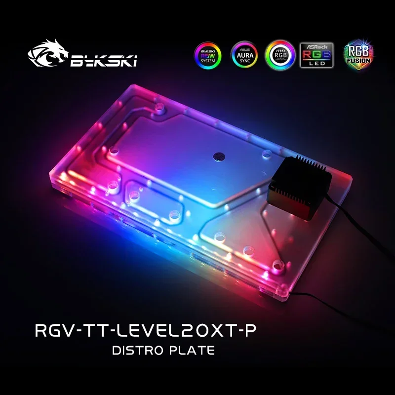 Distro Plate Bykski для корпуса TT LEVEL20 XT, комплект радиатора насоса резервуара водяного охлаждения для процессора ПК, графического процессора, RGV-TT-LEVEL20XT-P (art.: 3920cc6e9d19c) - 3920cc6e9d19c