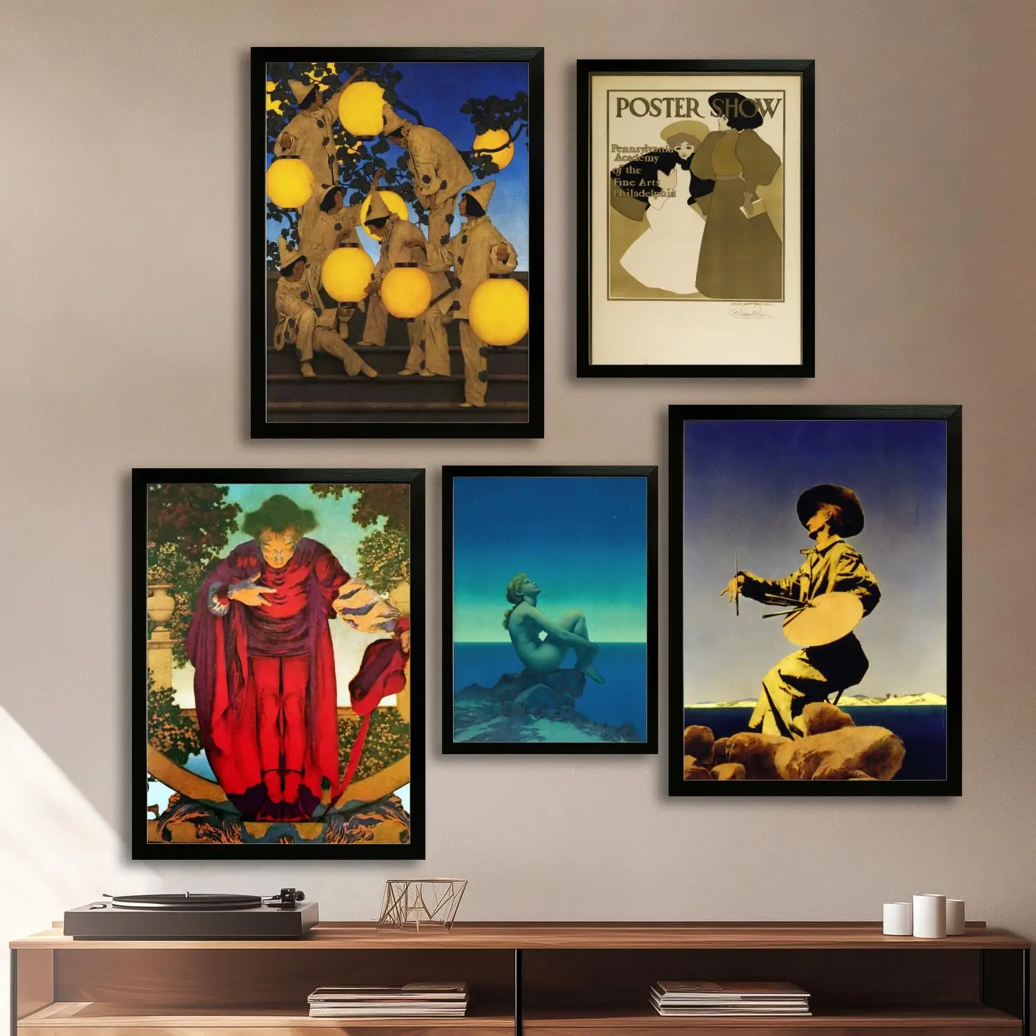 maxfield Parrish Canvas Art Плакат и настенное искусство, печать с изображением, современный семейный декор для спальни, декоративная живопись