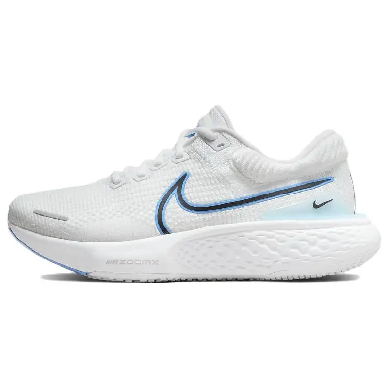 Кроссовки Nike ZoomX invble Run Flyknit 2, белые, синие, для университета