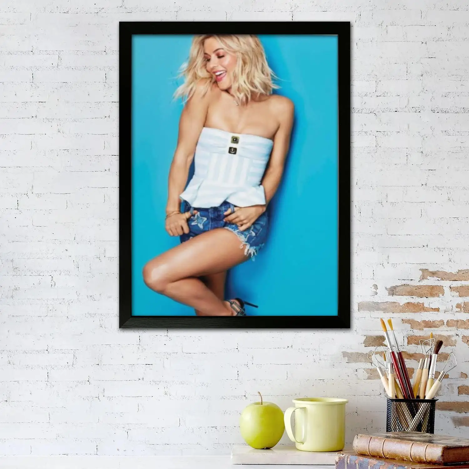 Фото Плакат на холсте Julianne Hough и настенное искусство, печать с изображением, современный семейный декор для спальни, декоративная живопись №2