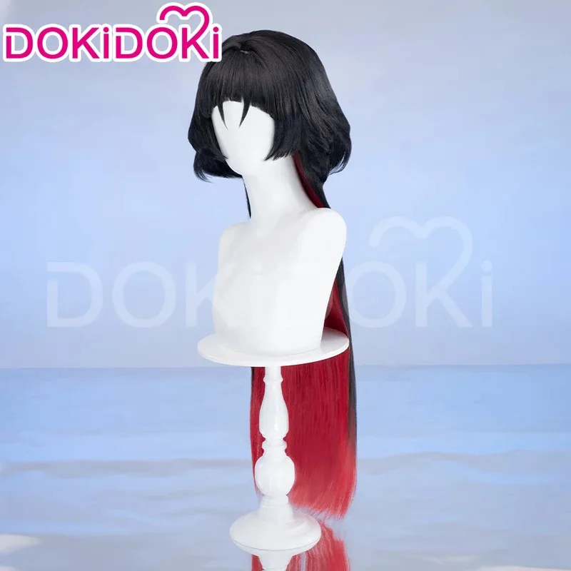 Фото В НАЛИЧИИ Парик Jane Doe Game Zenless Zone Zero Косплей Парик DokiDoki Женщины 80 см Длинные Волосы с Градиентом Jane Doe Nails FreeCap Хэллоуин №2
