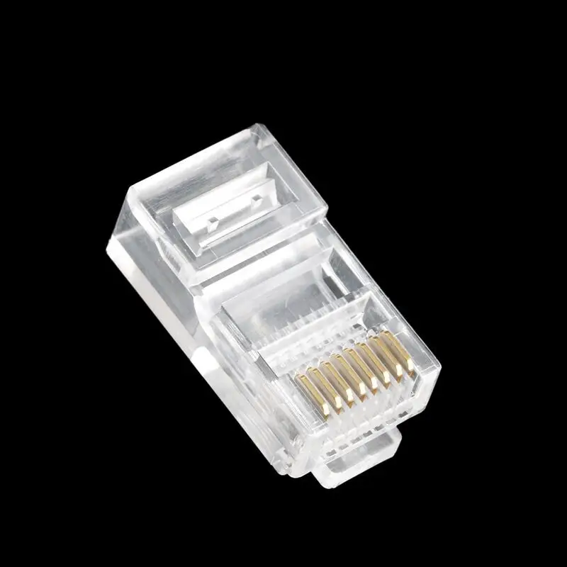 Соединительный кабель Ethernet Cat5, сетевые кабели с золотым штекером, модуль с прозрачным покрытием, головки категории 5e (art.: 3920c194f8591) - 3920c194f8591