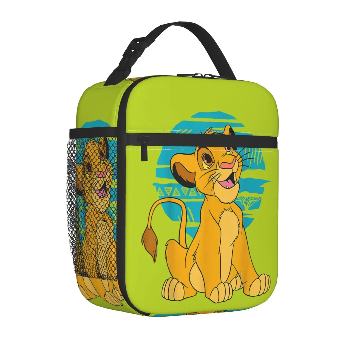 Изолированные сумки для обеда The Lion King, портативный контейнер для обеда Young Simba, сумка-холодильник, сумка-тоут, ланч-бокс, сумки для хранения еды для пикника