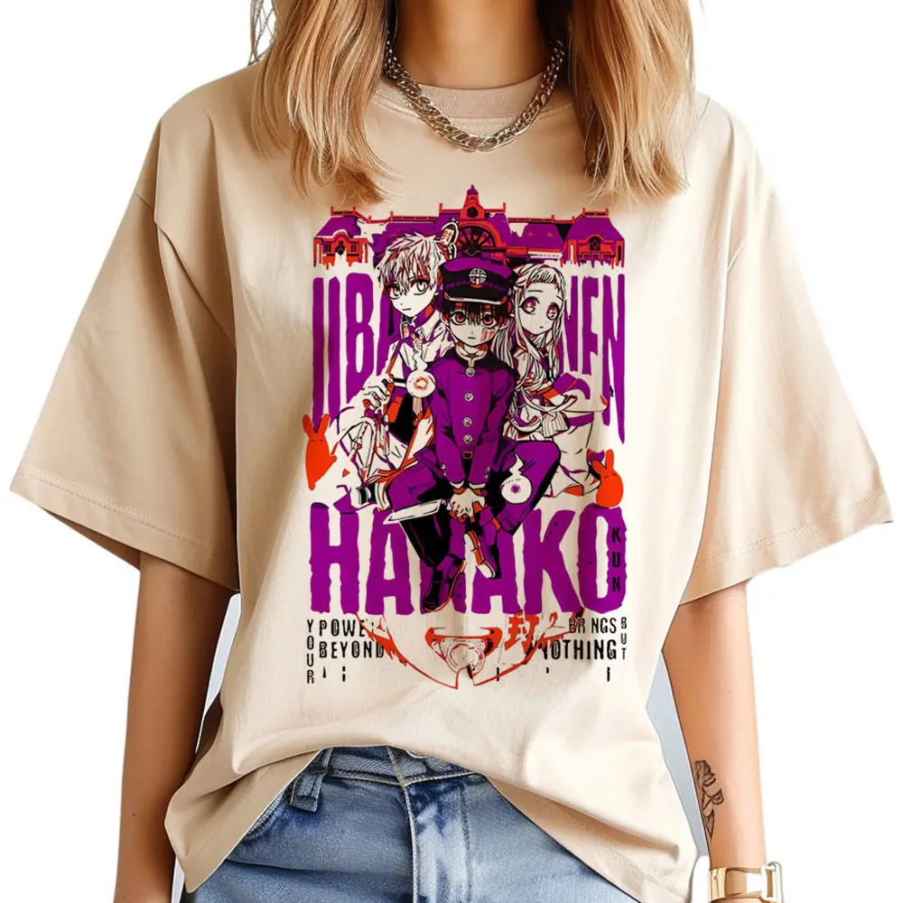 Футболка Toilet Bound Hanako Kun для подростков, психоделическая готическая футболка с рисунком аниме, модная удобная женская футболка Y2k в стиле Харадзюку, дышащая