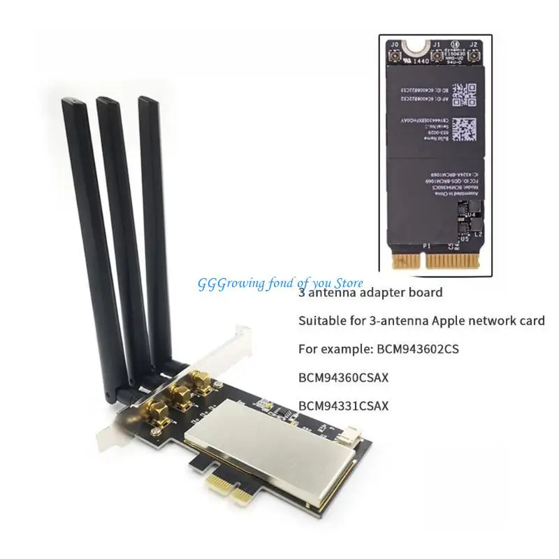 Фото H9EB BCM94360CS2 BCM94360CD BCM943602CDP BCM943602CS WLAN CARD Desktop PC PCIEEXPRESSX1 Адаптер карты WiFi №2
