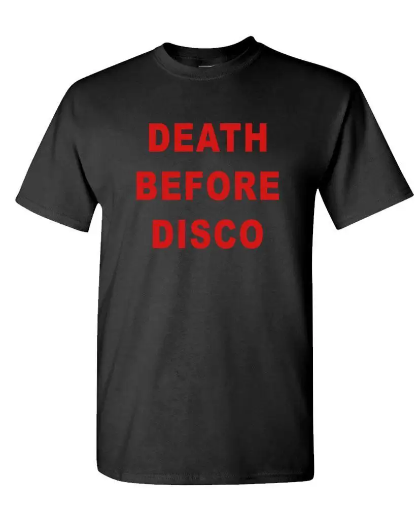 DEATH BEFORE DISCO — хлопковая футболка унисекс, футболка